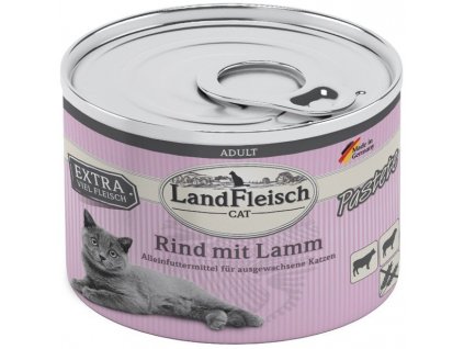 landfleisch 4003537404446 landfleisch cat adult pastete rindlamm 195g