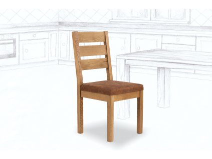 Esszimmerstuhl Durham Comfort aus Eiche Massivholz