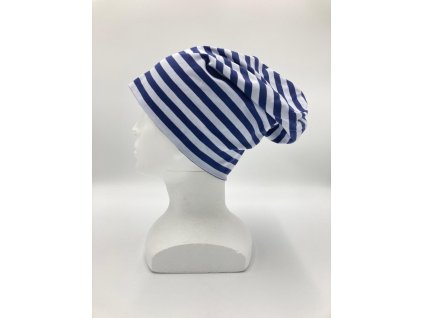 Čepice s modrými prhy Havlíčkův brod Dolní 131