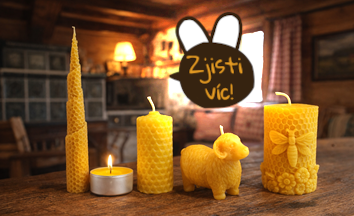 Svíčky ze včelího vosku