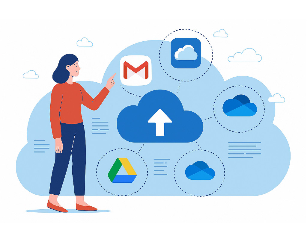 Cloudová úložiště: Porovnání Google Disku, OneDrive a iCloudu s výhodami i nevýhodami.