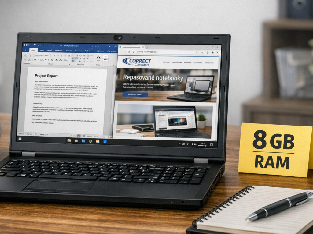 Repasované notebooky s 8GB RAM: Ideální volba pro efektivní práci a studium
