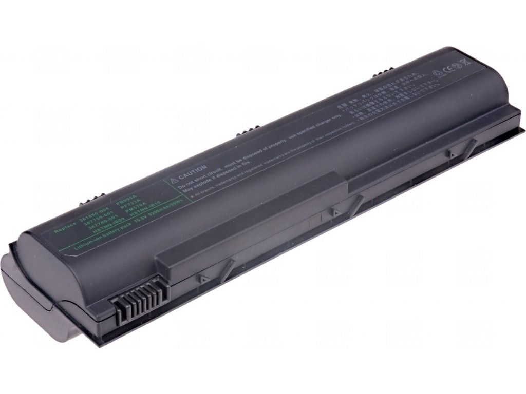 Baterie T6 Power pro Compaq Presario m2100 serie, Li-Ion, 10,8 V, 9200 mAh (99 Wh), černá