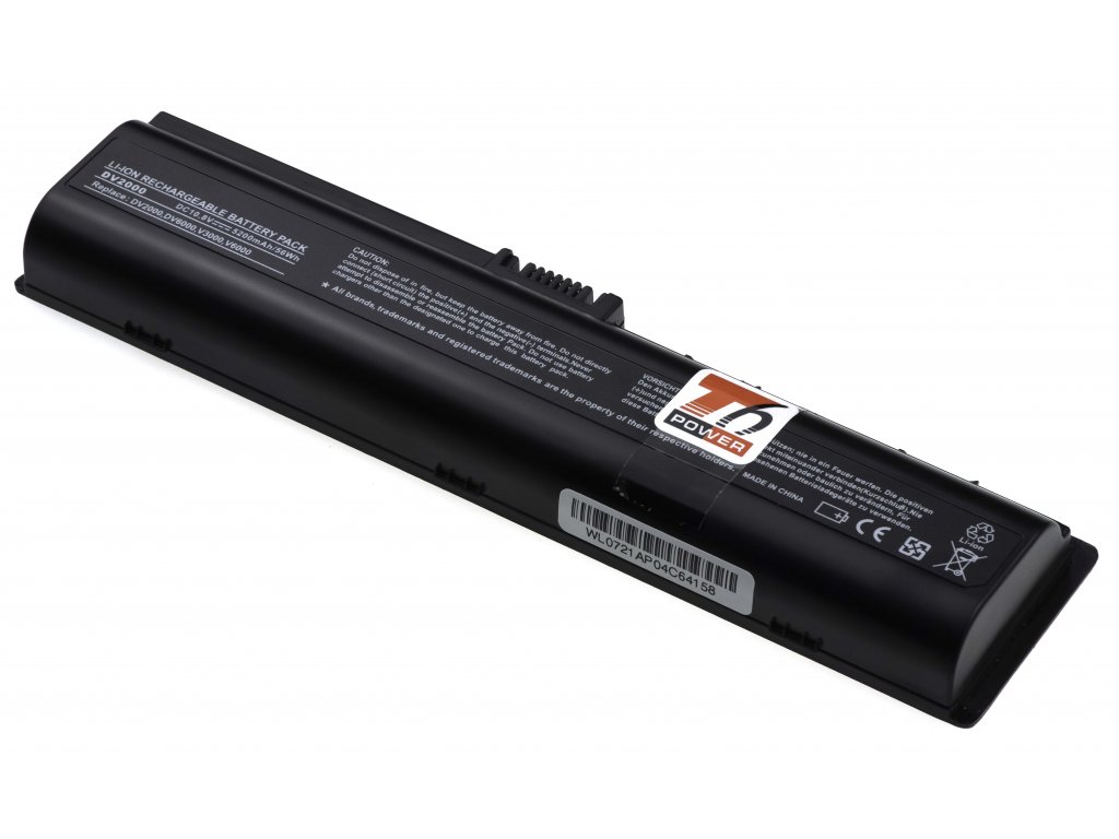 Baterie T6 Power pro Compaq Presario A950 serie, Li-Ion, 5200 mAh (56 Wh), 10,8 V