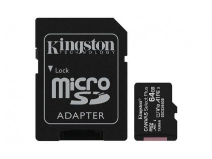 kingston 64gb microsdxc canvas plus memory card 10