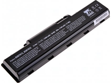 Baterie T6 Power pro notebook Acer AS07A32, Li-Ion, 11,1 V, 5200 mAh (58 Wh), černá