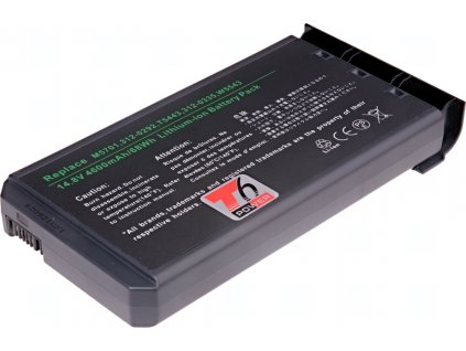 Baterie T6 Power pro notebook Dell M9116, Li-Ion, 14,8 V, 4600 mAh (68 Wh), šedá