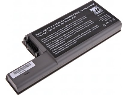 Baterie T6 Power pro Dell Latitude D531 serie, Li-Ion, 11,1 V, 7800 mAh (87 Wh), šedá