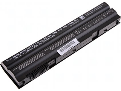 Baterie T6 Power pro Dell Latitude E6420 ATG, Li-Ion, 11,1 V, 5200 mAh (58 Wh), černá