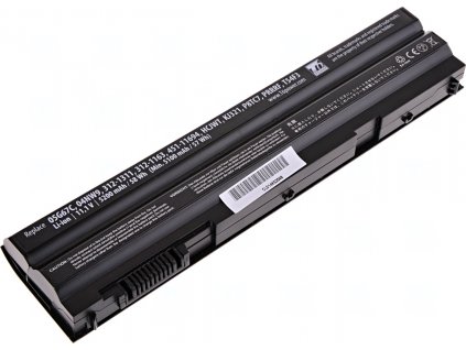 Baterie T6 Power pro Dell Latitude E6430 ATG, Li-Ion, 11,1 V, 5200 mAh (58 Wh), černá