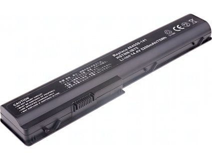 Baterie T6 Power pro Hewlett Packard Pavilion dv8-1090 serie, Li-Ion, 14,4 V, 5200 mAh (75 Wh), černá