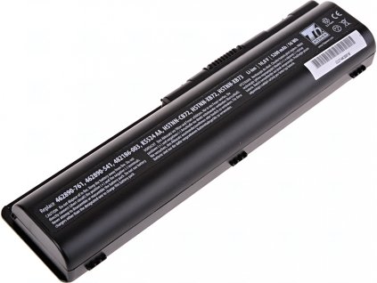Baterie T6 Power pro Hewlett Packard Pavilion dv5-1220 serie, Li-Ion, 10,8 V, 5200 mAh (56 Wh), černá