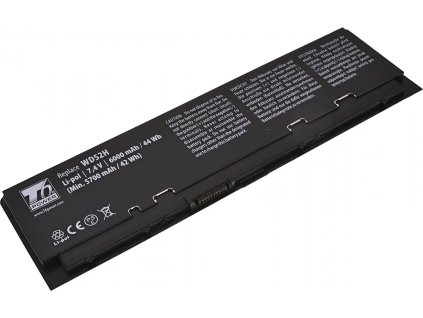 Baterie T6 Power pro Dell Latitude E7240 Touch, Li-Poly, 7,4 V, 6000 mAh (44 Wh), černá