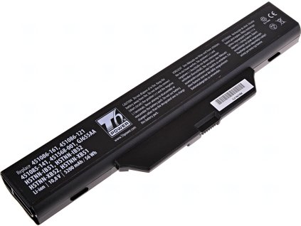 Baterie T6 Power pro Hewlett Packard Compaq 6730s, Li-Ion, 10,8 V, 5200 mAh (56 Wh), černá