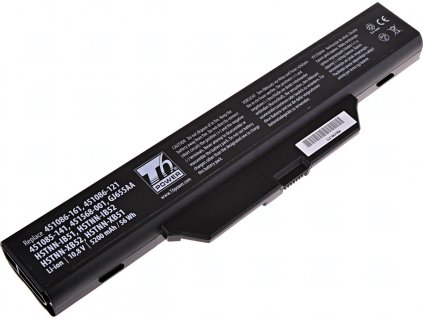 Baterie T6 Power pro Hewlett Packard Compaq 6830s, Li-Ion, 10,8 V, 5200 mAh (56 Wh), černá