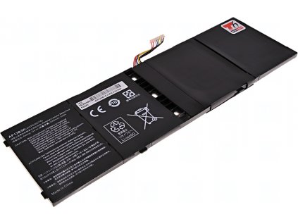 Baterie T6 Power pro Acer Aspire V7-481G serie, Li-Poly, 15 V, 3530 mAh (53 Wh), černá