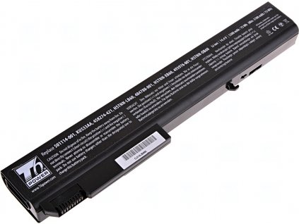 Baterie T6 Power pro Hewlett Packard EliteBook 8540p serie, Li-Ion, 14,4 V, 5200 mAh (74 Wh), černá