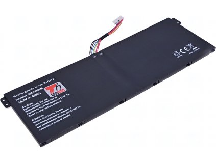 Baterie T6 Power pro Acer Aspire E5-771 serie, Li-Ion, 15,2 V, 3150 mAh (48 Wh), černá