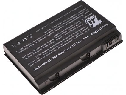 Baterie T6 Power pro Acer TravelMate 5320 serie, Li-Ion, 10,8 V, 5200 mAh (56 Wh), černá