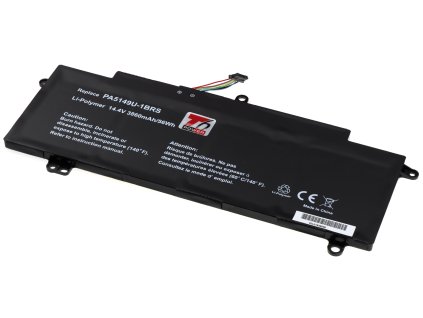 Baterie T6 Power pro Toshiba Tecra Z40-B serie, Li-Poly, 14,4 V, 3860 mAh (56 Wh), černá