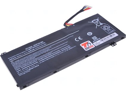 Baterie T6 Power pro Acer Aspire V15 Nitro II VN7-592G serie, Li-Poly, 11,4 V, 4600 mAh (52 Wh), černá