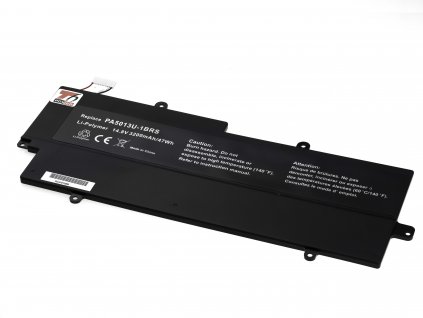 Baterie T6 Power pro Toshiba Portege Z830 serie, Li-Poly, 14,8 V, 3200 mAh (47 Wh), černá