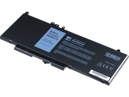 Baterie T6 Power pro notebook Dell TXF9M, Li-Poly, 7,6 V, 8100 mAh (62 Wh), černá