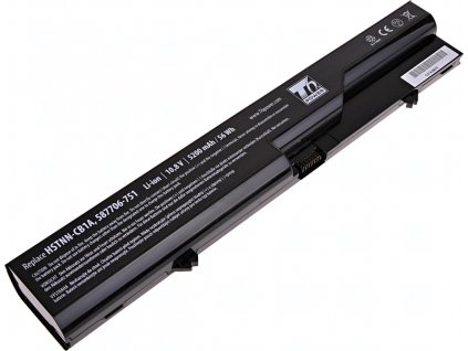 Baterie T6 Power pro Compaq 320 Notebook PC, Li-Ion, 10,8 V, 5200 mAh (56 Wh), černá