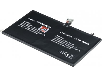 Baterie T6 Power pro Fujitsu Siemens LifeBook UH554, Li-Poly, 14,8 V, 3240 mAh (48 Wh), šedá