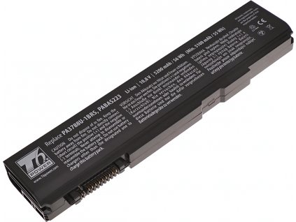 Baterie T6 Power pro Toshiba Tecra S11-124, Li-Ion, 10,8 V, 5200 mAh (56 Wh), černá