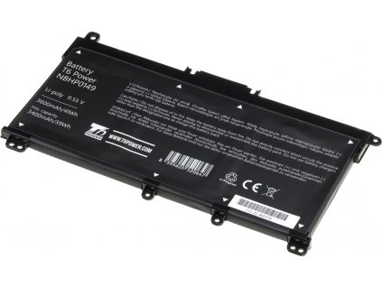 Baterie T6 Power pro Hewlett Packard 15-db0230 serie, Li-Poly, 11,55 V, 3600 mAh (41 Wh), černá