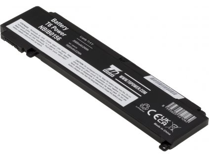 Baterie T6 Power pro Lenovo ThinkPad T460s, Li-Poly, 11,4 V, 2065 mAh (24 Wh), černá