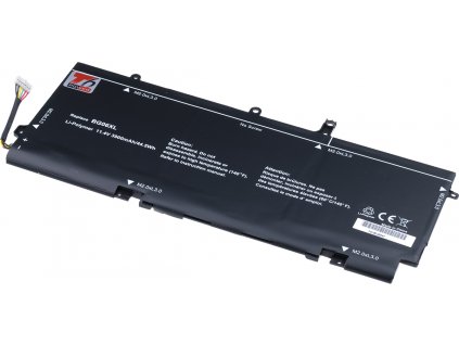 Baterie T6 Power pro notebook Hewlett Packard HSTNN-IB6Z, Li-Poly, 11,4 V, 3900 mAh (44 Wh), černá