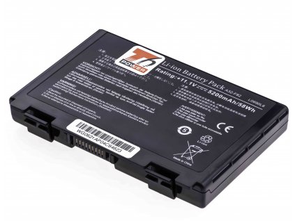 Baterie T6 Power pro Asus K40AC, Li-Ion, 11,1 V, 5200 mAh (58 Wh), černá