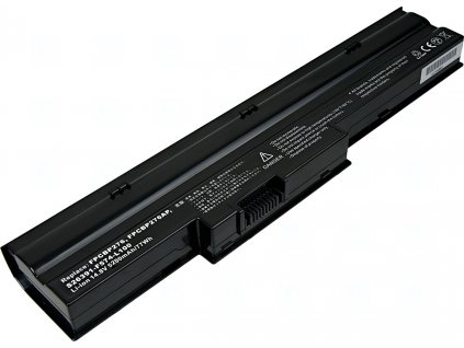 Baterie T6 Power pro notebook Fujitsu Siemens FPCBP276AP, Li-Ion, 14,8 V, 5200 mAh (77 Wh), černá