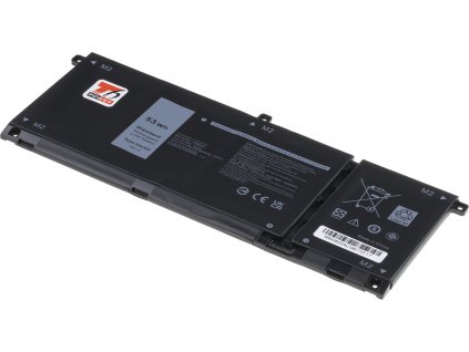 Baterie T6 Power pro notebook Dell 451-BCPS, Li-Poly, 15 V, 3530 mAh (53 Wh), černá