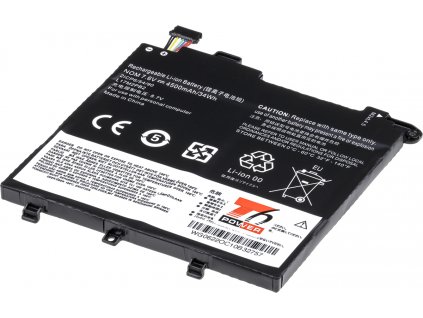 Baterie T6 Power pro notebook Lenovo 5B10W67357, Li-Poly, 7,6 V, 4500 mAh (34 Wh), černá