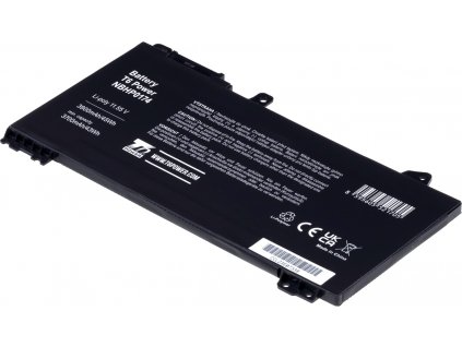 Baterie T6 Power pro Hewlett Packard ProBook 440 G7, Li-Poly, 11,55 V, 3900 mAh (45 Wh), černá