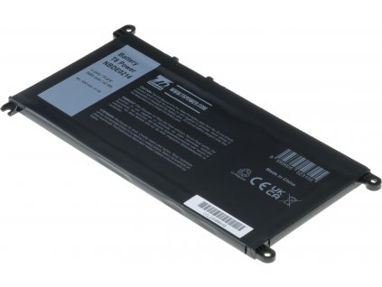 Baterie T6 Power pro Dell Latitude 14 3400, Li-Poly, 11,4 V, 3685 mAh (42 Wh), černá