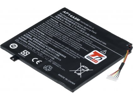 Baterie T6 Power pro Acer Aspire Switch 10 SW5-012, Li-Poly, 3,7 V, 5600 mAh (21 Wh), černá