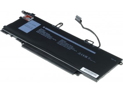 Baterie T6 Power pro Dell Latitude 9410 2in1, Li-Poly, 7,6 V, 6500 mAh (49 Wh), černá
