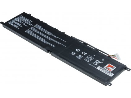 Baterie T6 Power pro MSI Creator 15 A11UG, Li-Poly, 15,2 V, 6250 mAh (95 Wh), černá