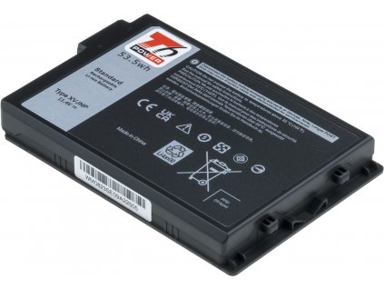Baterie T6 Power pro notebook Dell 6JRCP, Li-Ion, 11,4 V, 4690 mAh (53,5 Wh), černá