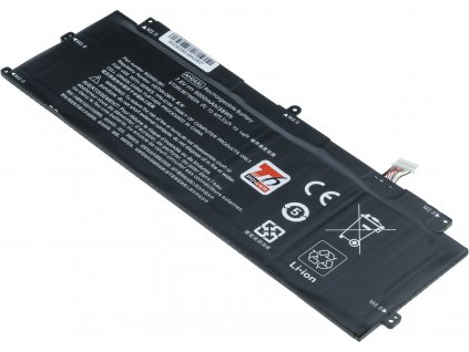 Baterie T6 Power pro Hewlett Packard Spectre x2 12T-c000 serie, Li-Poly, 7,6 V, 5000 mAh (38 Wh), černá