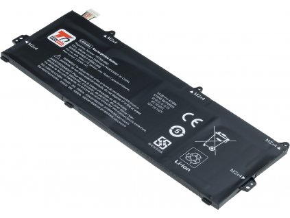 Baterie T6 Power pro notebook Hewlett Packard LG04XL, Li-Poly, 14,8 V, 4100 mAh (61 Wh), černá