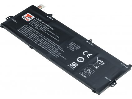 Baterie T6 Power pro notebook Hewlett Packard L32654-005, Li-Poly, 14,8 V, 4100 mAh (61 Wh), černá