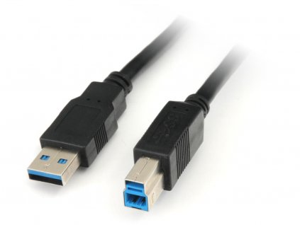 kabel propojovací USB 3.0 A-B, 1.8m, černý