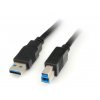 kabel propojovací USB 3.0 A-B, 1.8m, černý