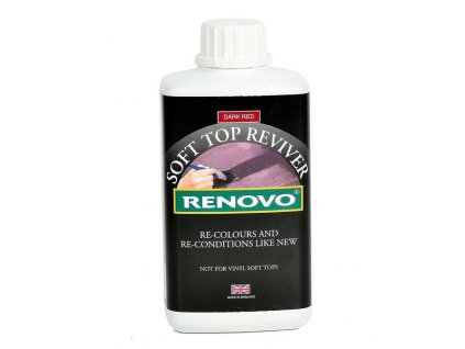 RENOVO SOFT TOP HOOD REVIVER farba na strechy TMAVO ČERVENÁ 500ml