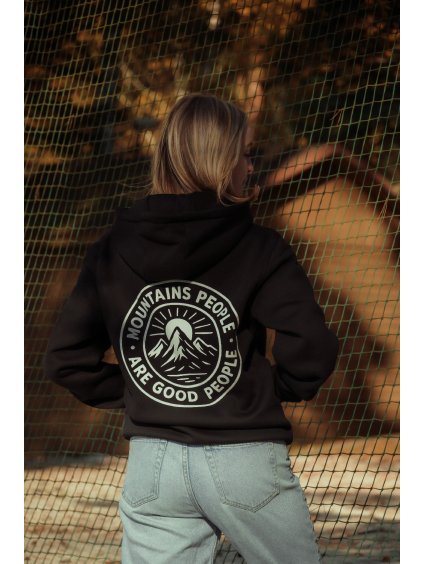 Dámská mikina s kapucí MOUNTAINS PEOPLE